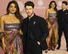 Priyanka Chopra flashes her legs in a glitzy thigh-high split gown with Nick ... trends now