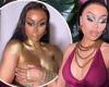 Blac Chyna goes TOPLESS except for gold body paint... after finding God and ... trends now