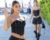 Chantel Jeffries flaunts her toned figure in strapless corset and mini skirt as ... trends now