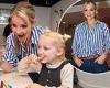 Helen Skelton puts on a classy display in a pinstripe shirt at the Kinder ... trends now