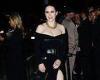 Rachel Brosnahan flashes her legs in a thigh-split black gown as she arrives at ... trends now