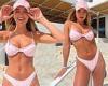 Georgia Harrison flaunts her incredible figure in a TINY pink bikini during ... trends now