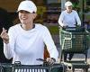 Courteney Cox cuts a casual figure in an all-white ensemble as she picks up ... trends now