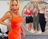 Carol Vorderman flaunts her curves in an orange mini dress after I'm A Celeb ... trends now