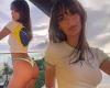 Emily Ratajkowski flaunts her toned physique in a thong and skimpy Brazil shirt ... trends now