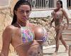 Katie Price showcases her VERY ample assets in a TINY Care Bear bikini during ... trends now