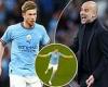 sport news Kevin de Bruyne loses his cool with Pep Guardiola as pair argue during Man City ... trends now