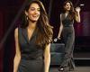 Amal Clooney looks elegant in a plunging tuxedo jumpsuit as she ... trends now
