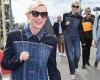 Cate Blanchett cuts a trendy figure in a denim co-ord as she arrives at Nice ... trends now