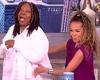 Whoopi Goldberg gives a lap dance to co-host Sunny Hostin midshow on The View trends now