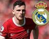 sport news Real Madrid plot £40m move for Scotland skipper Andy Robertson as they look to ... trends now