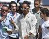 Lewis Hamilton shows off his snazzy sense of style in an eye-catching Louis ... trends now