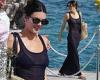 Kendall Jenner flashes her black bikini beneath a semi-sheer maxi dress as she ... trends now