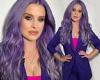 Kelly Osbourne is pretty in pink and purple as she promotes her guest host spot ... trends now