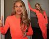 Khloe Kardashian stuns in a tangerine-colored dress as Scott Disick answers her ... trends now
