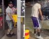 Store owners film themselves throwing filthy mop water on man who stood ... trends now