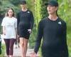 Karlie Kloss shows off her baby bump during a walk in Miami trends now