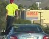 Video captures man standing on drivers window as his car motors down California ... trends now