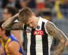 Collingwood's Jordan De Goey suspended for three matches for bump on Elijah ...