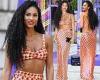 Vick Hope flaunts her incredible abs in an edgy tartan bralet and skirt trends now