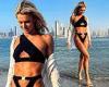 Nadiya Bychkova sets pulses racing in a black bikini as she poses up a storm in ... trends now