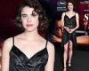 Margaret Qualley puts on a leggy display in a little black dress trends now