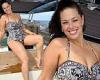 Ashley Graham looks slimmer than usual in a one-piece swimsuit in the South of ... trends now