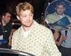 Joe Alwyn cuts a casual figure in green floral shirt as he departs The Soho ... trends now