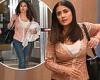 Salma Hayek dresses casually in a cardigan and jeans as she is seen leaving NYC trends now