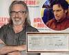 Lizzie McGuire star Robert Carradine shows a residual check from Disney for ... trends now