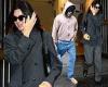 Make-up free Kendall Jenner is demure in a modest grey outfit as she and ... trends now