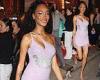 Jourdan Dunn puts on a very leggy display in a tiny sequin mini dress at ... trends now