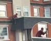 Moment Good Samaritan rescues toddler he spotted on scaffolding balcony after ... trends now