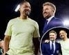 sport news Will Smith and David Beckham laugh together and embrace as Hollywood star ... trends now