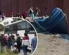 Tucson Samaritans are seen holding open hole in border fence and encouraging ... trends now
