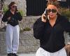 Larsa Pippen is casual cool in black hoodie and grey sweatpants as she takes ... trends now