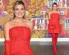 BRIT Awards 2024: Pregnant Sian Welby wows in a red ruffle dress as she makes ... trends now