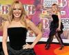 BRIT Awards 2024: Kylie Minogue turns heads in a strapless black dress as she ... trends now
