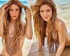 Shakira, 47, is a minxish mermaid on the beach as she shows off her tiny ... trends now