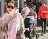 Ashley Benson snuggles baby girl as she steps out with oil heir husband Brandon ... trends now
