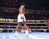 sport news Anthony Joshua knocks down Francis Ngannou in the FIRST ROUND of their clash in ... trends now