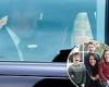 Kate is pictured leaving Windsor Castle in car with William as she heads for ... trends now