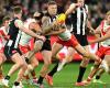Live: Fierce contest expected as Magpies face Swans at MCG after unfurling flag
