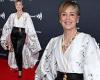 Sharon Stone, 66, stuns in a billowing white blouse at the 2024 GLAAD Media ... trends now