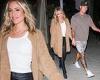 Kristin Cavallari, 37, and toy boy Mark Estes, 24, hold hands during dinner ... trends now