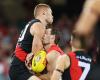 Bombers star cops four-game ban for high shot after bung shoulder and 'dodgy ...
