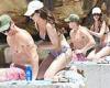 MAFS: Bikini-clad Ellie seductively rubs sunscreen on Jono's back during beach ... trends now