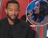 The Voice: John Legend hits button to steal Val T. Webb for his team as Battles ... trends now
