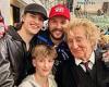 Rod Stewart, 79, poses with ice hockey player son Liam, 29, and his youngest ... trends now