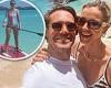 Vogue Williams and Spencer Matthews pose for a beach selfie as they enjoy ... trends now